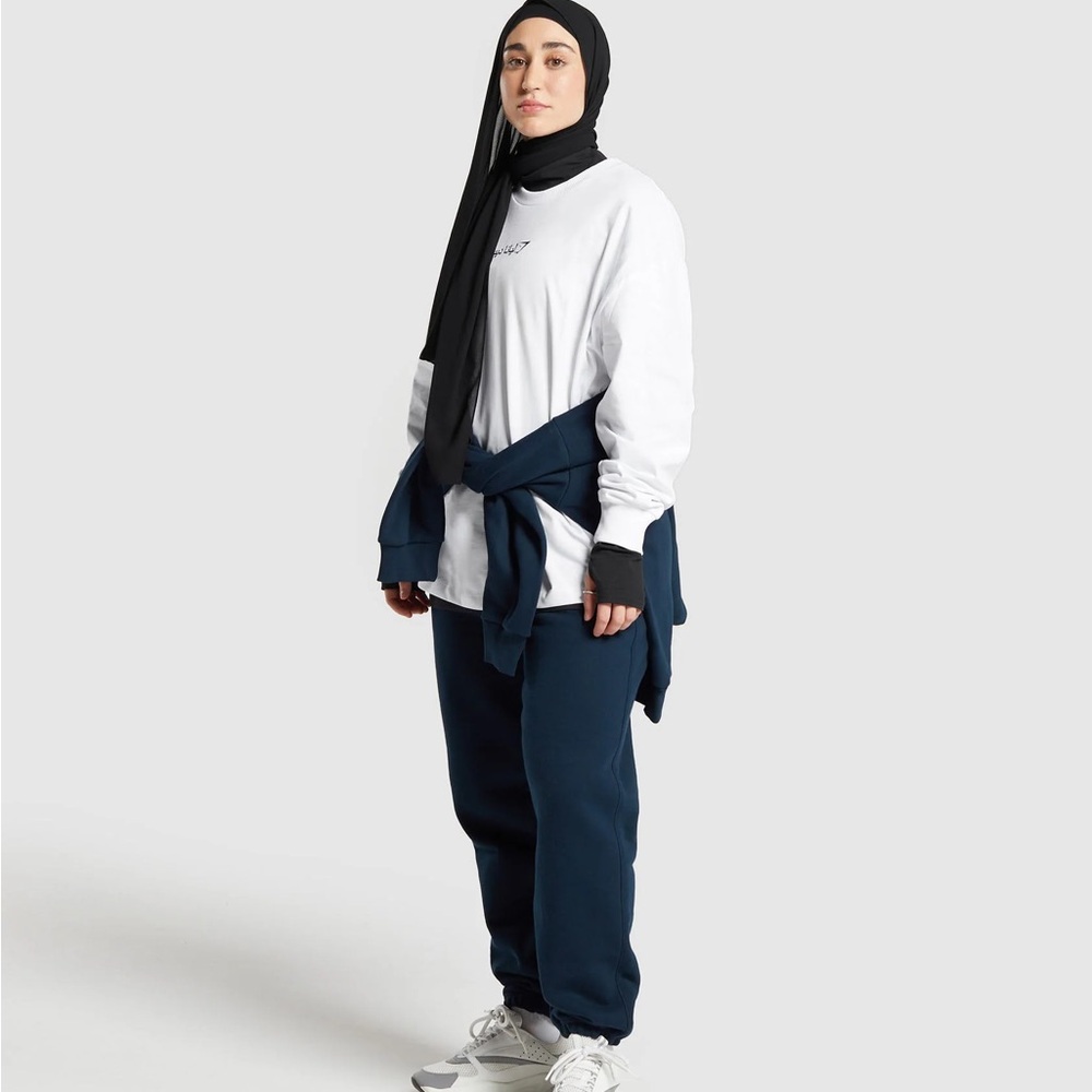 NWOT Leana Deeb White Long-Sleeve - Picture 3 of 4